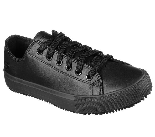 Zapatos de Trabajo Skechers Mujer - Arispel Negro HTIDW1806